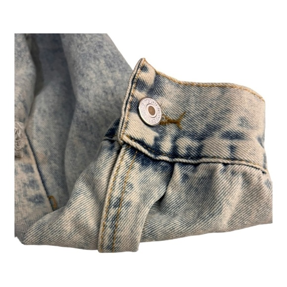 Jean Jacket Acid Wash Cropped Destroyed Size Xs - Picture 8 of 10